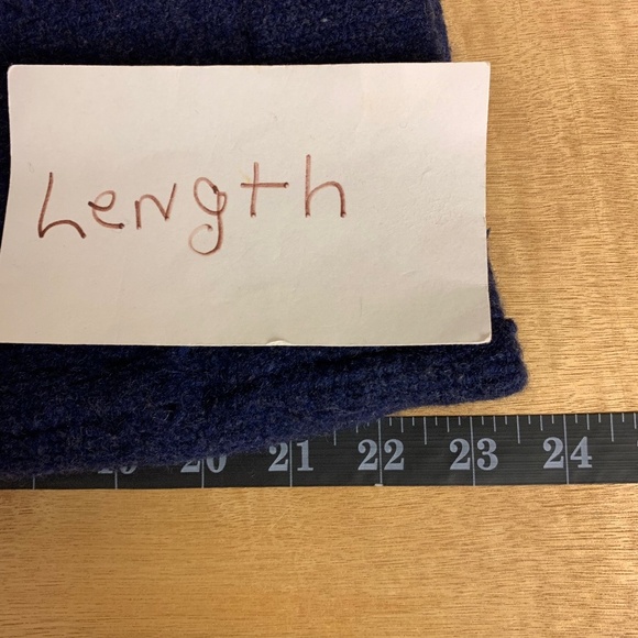 Fisherman Out of Ireland women sweater SZ M navy wool & cashmere warm outdoors - Picture 9 of 10